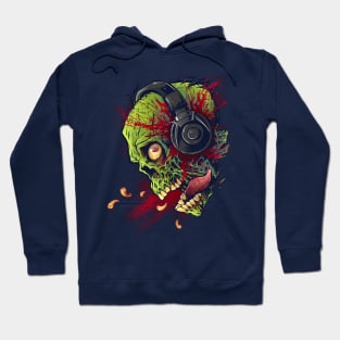 Zombie with Headphones Hoodie